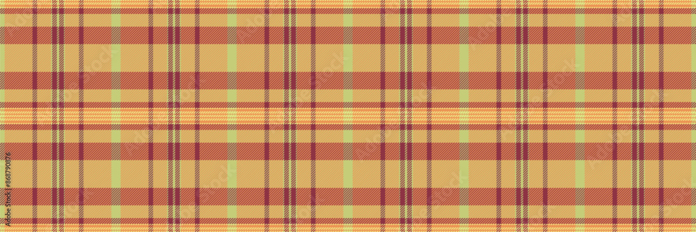 List tartan seamless check, random background vector plaid. Linear texture fabric pattern textile in orange and lime colors. List tartan seamless check, random background vector plaid. Linear texture fabric pattern textile in orange and lime colors.