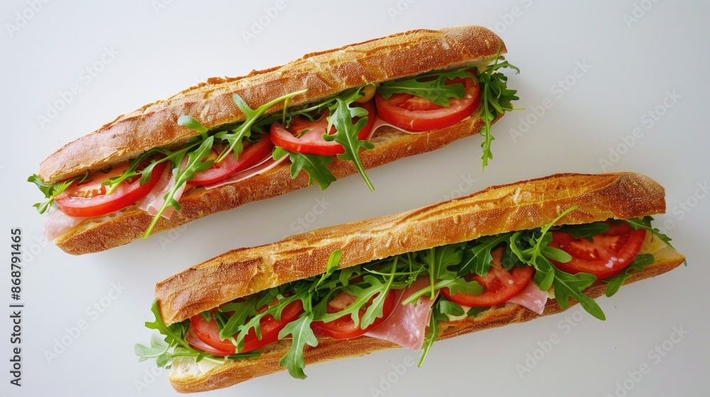 Tomato and Lettuce Sub Sandwiches Tomato and Lettuce Sub Sandwiches