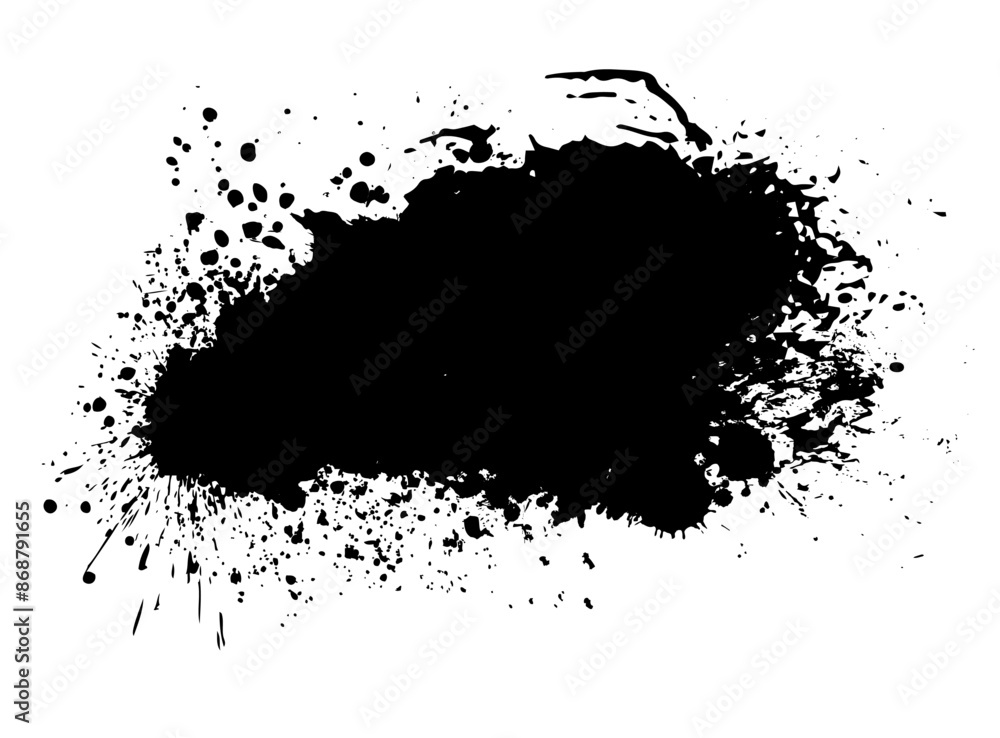 Abstract black blot object. hand drawing. Not AI. Vector illustration. Abstract black blot object. hand drawing. Not AI. Vector illustration.