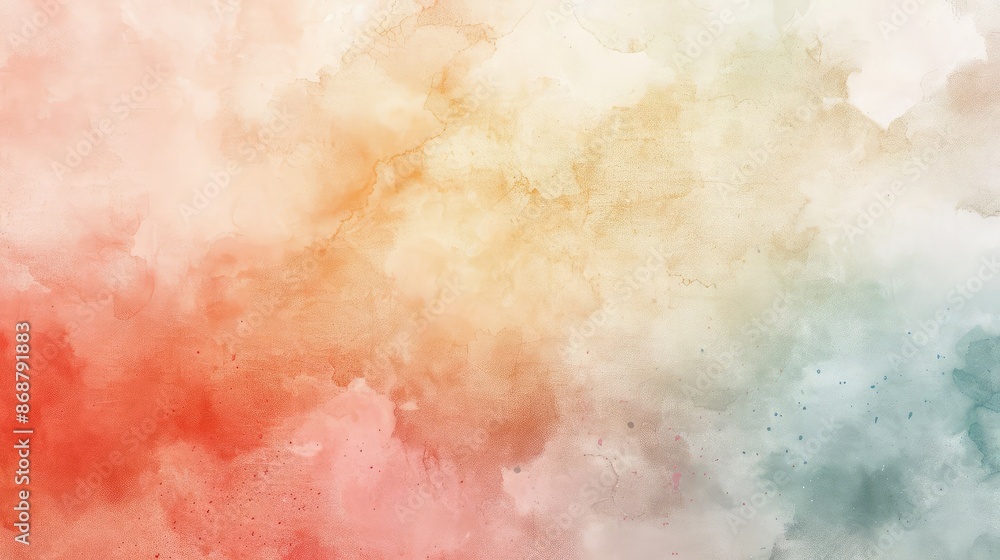 Obraz premium Soft pastel watercolor background blending seamlessly with light hues.