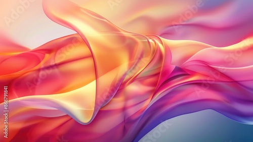 Wallpaper Mural Soft focus abstract background with colorful, flowing lines. Torontodigital.ca