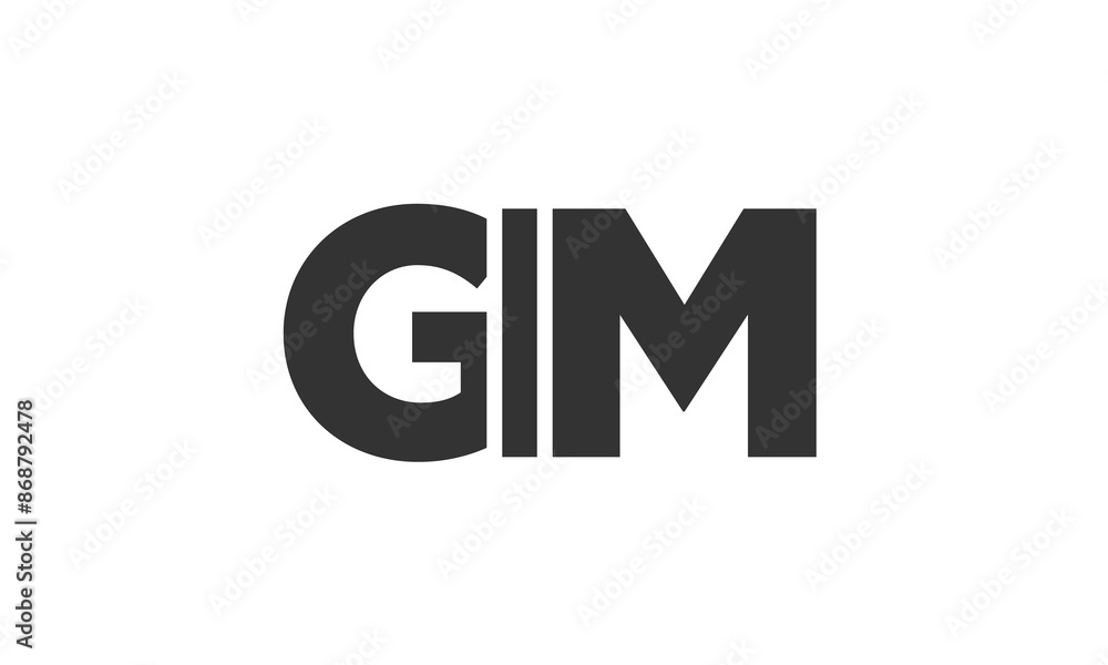 GIM logo design template with strong and modern bold text. Initial based vector logotype featuring simple and minimal typography. Trendy company identity. GIM logo design template with strong and modern bold text. Initial based vector logotype featuring simple and minimal typography. Trendy company identity.