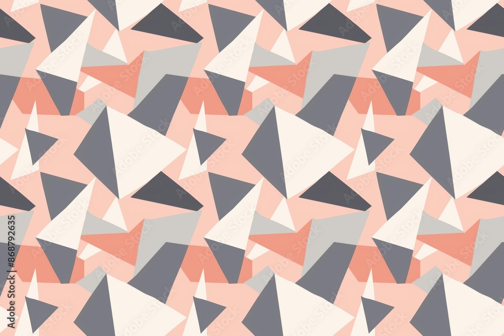 Abstract geometric seamless background with a trendy pastel color palette Abstract geometric seamless background with a trendy pastel color palette