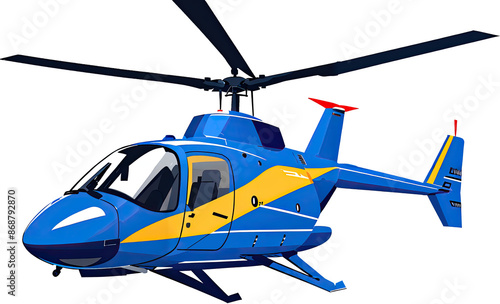 Flying Helicopter transparent background