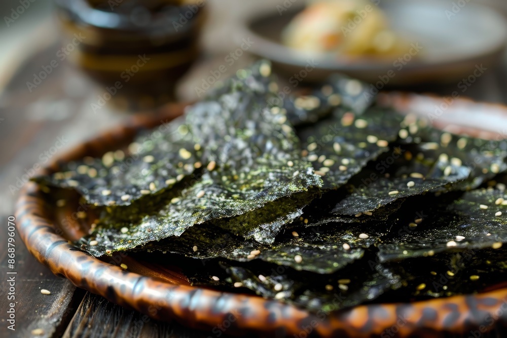 Roasted seasoned seaweed snack from Korea Roasted seasoned seaweed snack from Korea