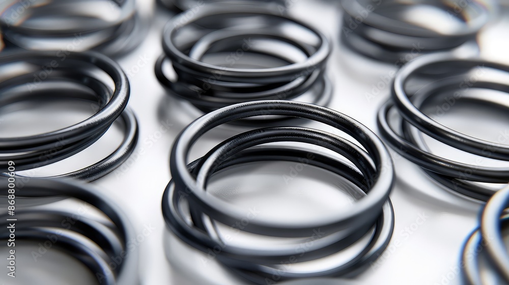 Silhouette of Flexible Coils, Wire Springs, and Metal Spirals Silhouette of Flexible Coils, Wire Springs, and Metal Spirals
