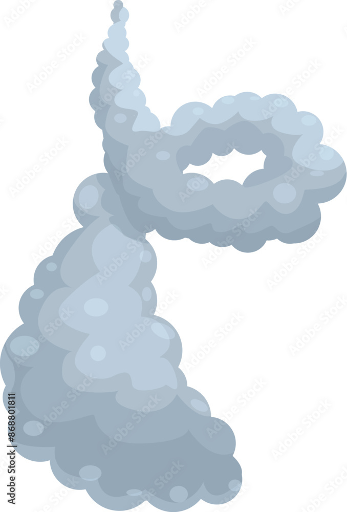 Cartoon smoke cloud floating in the air, steam explosion effect Cartoon smoke cloud floating in the air, steam explosion effect