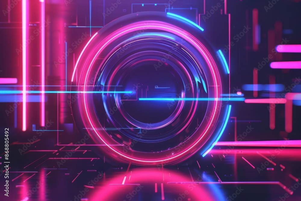 Abstract depiction of customer feedback with futuristic, geometric shapes and glowing highlights with copy space Abstract depiction of customer feedback with futuristic, geometric shapes and glowing highlights with copy space
