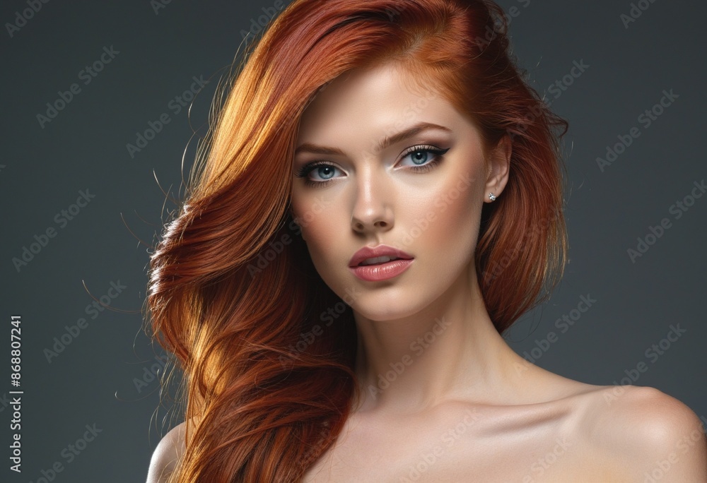 Seductive Handcrafted Portrait of a Mysterious Model with a Flirty Smile Seductive Handcrafted Portrait of a Mysterious Model with a Flirty Smile