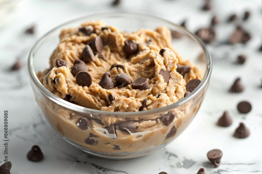 Vegan cookie dough with chickpeas and chocolate chips Vegan cookie dough with chickpeas and chocolate chips