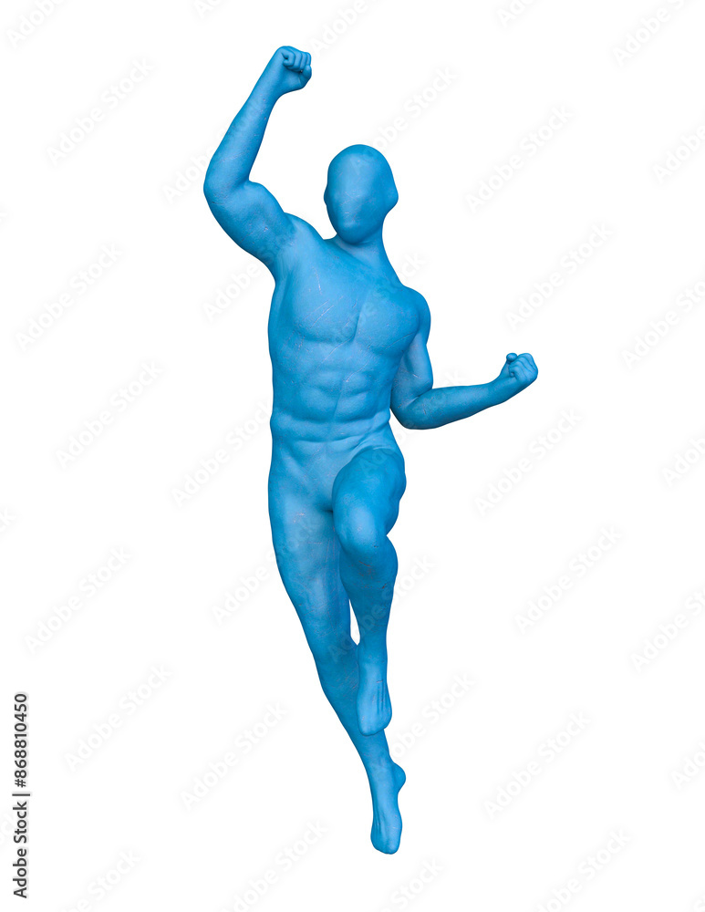 ポーズをとる男性　3DCGレンダリング