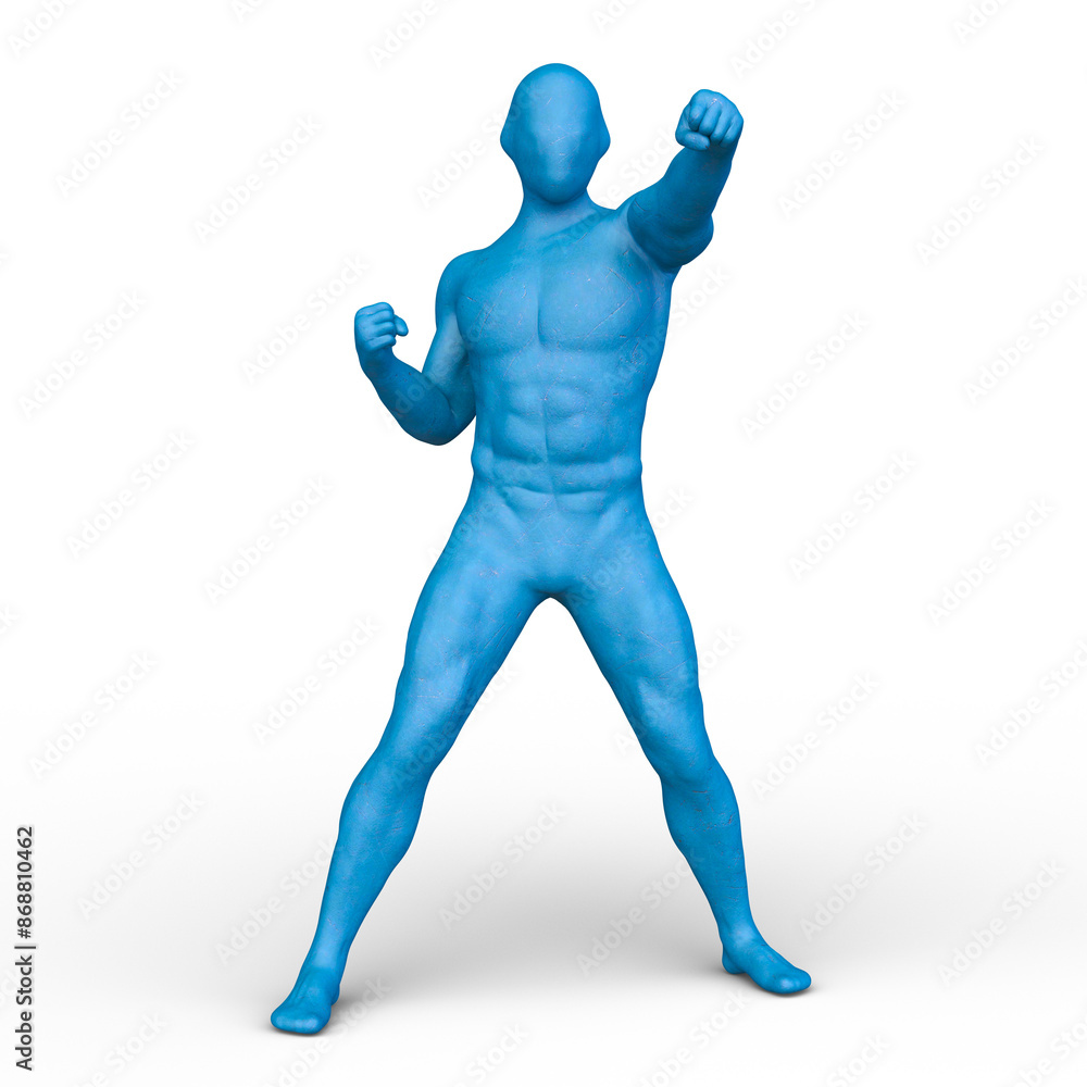 ポーズをとる男性 3DCGレンダリング ポーズをとる男性 3DCGレンダリング