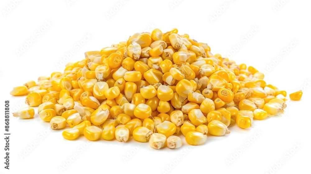 Corn Pile White Background Corn Pile White Background