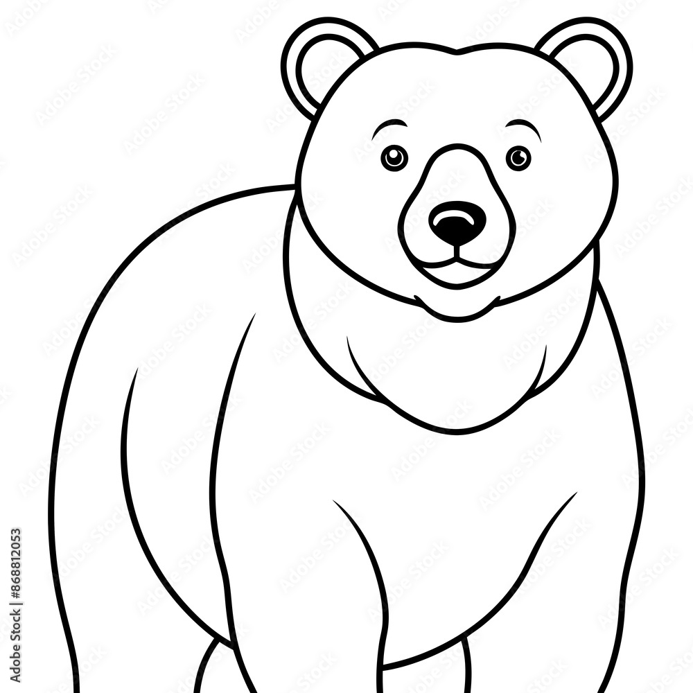 Fototapeta premium polar bear cartoon