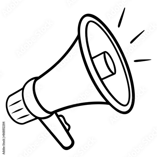 megaphone isolated on white background