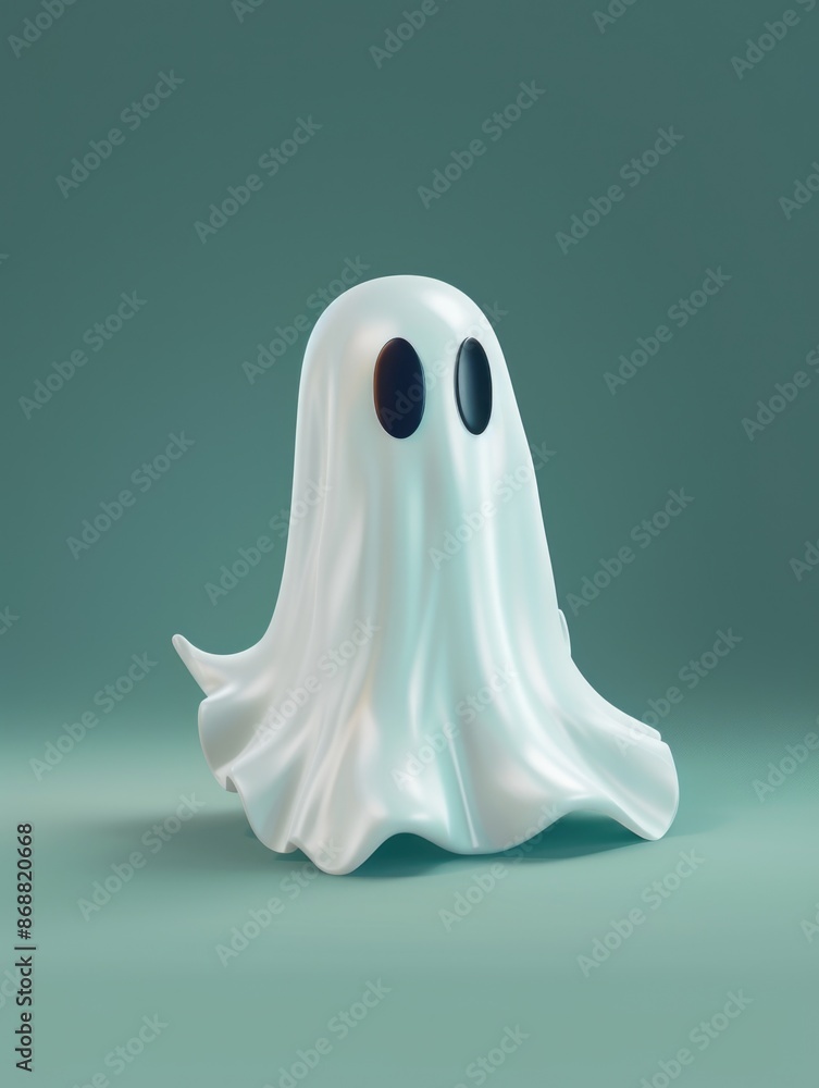 White ghost with black eyes White ghost with black eyes