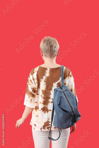 Female student with backpac...