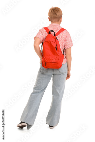 Female student with backpac...