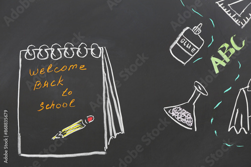 Drawn calendar with text WE...