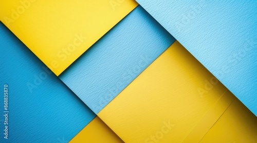 A blue and yellow striped background