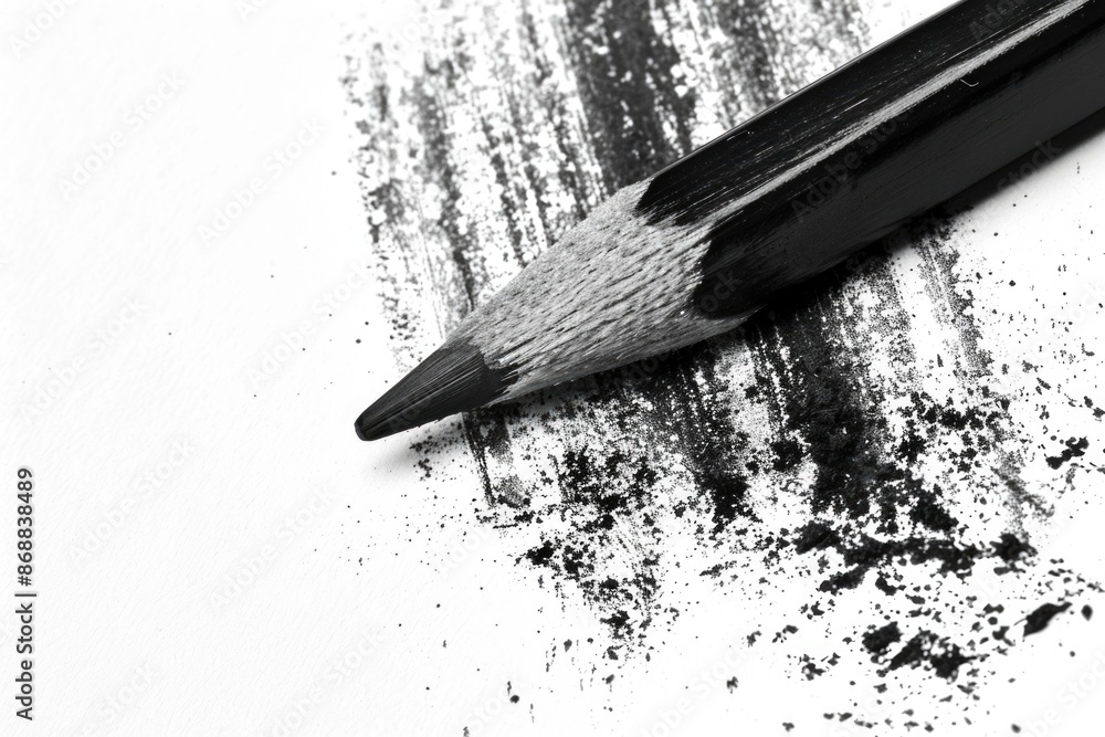 A close-up shot of a pencil with a sharpener, ideal for use in educational or office settings A close-up shot of a pencil with a sharpener, ideal for use in educational or office settings
