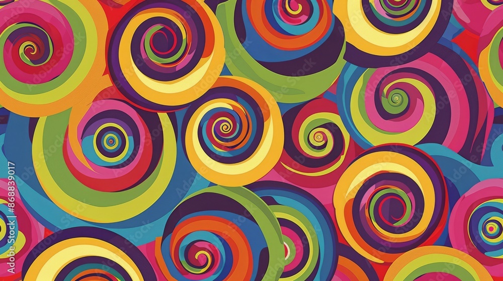 Abstract Colorful Swirling Pattern Abstract Colorful Swirling Pattern