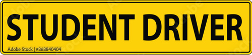 Student Driver Magnetic Car Sign, Student Driver