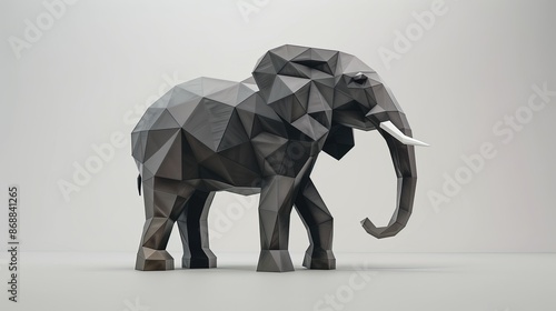 Low Poly Elephant photo