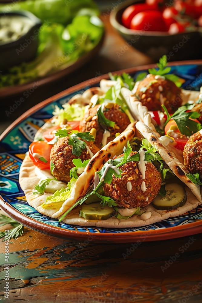 Falafel crispy and golden brown Falafel crispy and golden brown