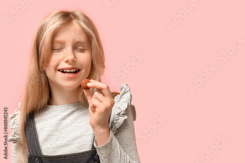 Cute little girl with sweet...