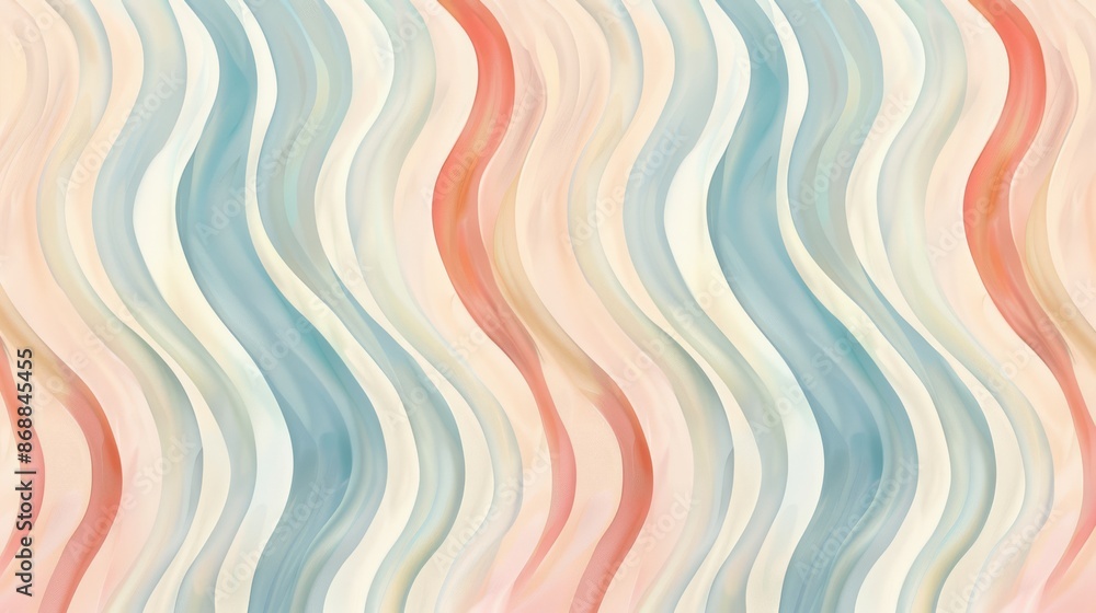 Abstract Wavy Background with Pastel Colors Abstract Wavy Background with Pastel Colors