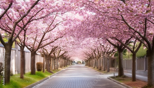 sakura cherry blossoming alley beauty © Sawyer