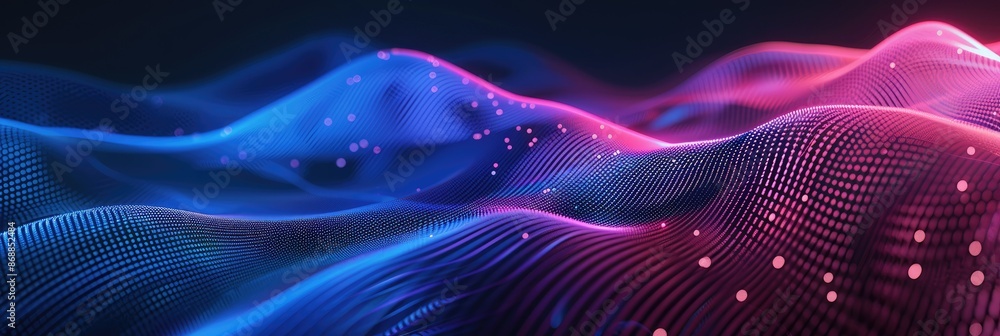Abstract Digital Wave Background Abstract Digital Wave Background