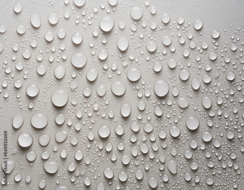 A white background with many small, round water droplets scattered throughout A white background with many small, round water droplets scattered throughout