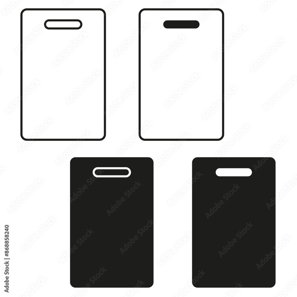 Badge icons set. Simple black and white. Rectangular design. Vector illustration. Badge icons set. Simple black and white. Rectangular design. Vector illustration.