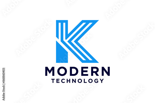 Modern Letter K Logo Design Template