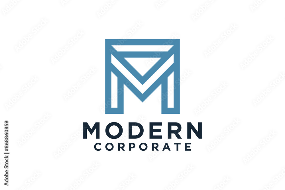 Fototapeta premium Modern Letter M Logo Design Template