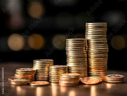 Wallpaper Mural Financial data document, graph chart report statistic, marketing research development planning management, strategy analysis accounting, Financial business technology hologram concept.  Torontodigital.ca