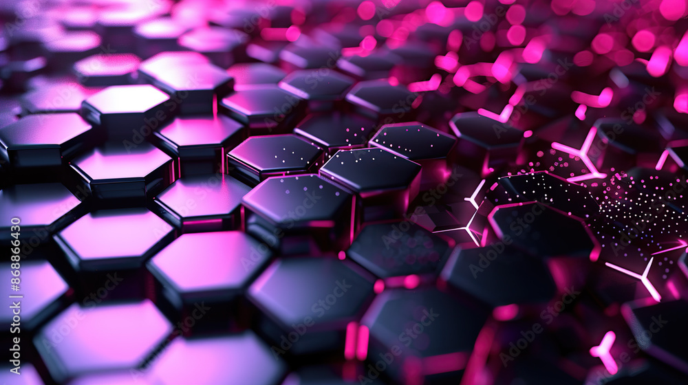 Abstract concepts of technological particles Abstract concepts of technological particles