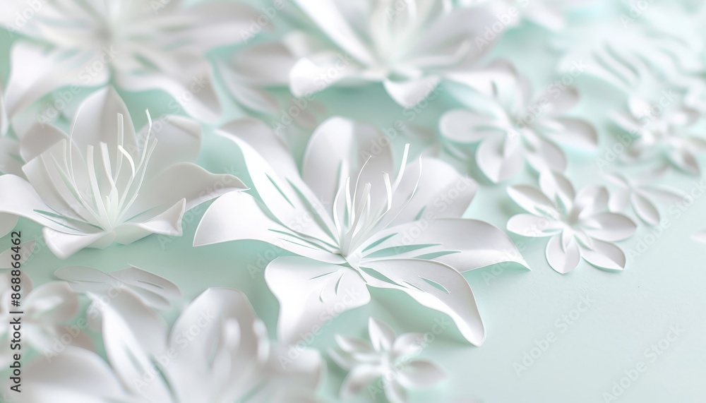 A layered papercut design for a wedding invitation, featuring intertwined hearts and elegant floral patterns A layered papercut design for a wedding invitation, featuring intertwined hearts and elegant floral patterns