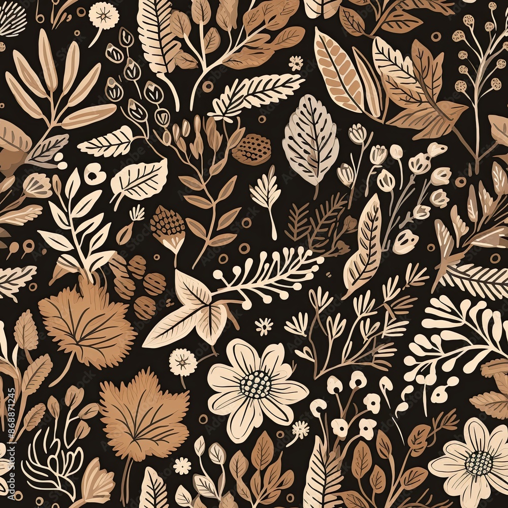 abstract, seamless floral pattern abstract, seamless floral pattern