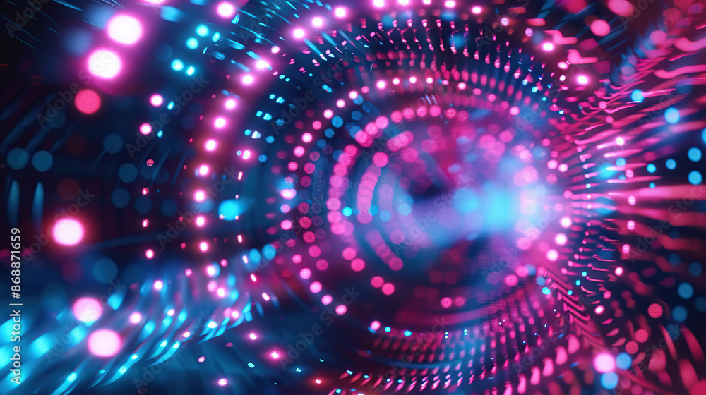 Abstract concepts of technological particles Abstract concepts of technological particles