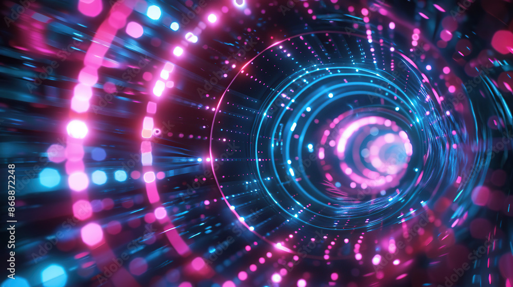 Abstract concepts of technological particles Abstract concepts of technological particles