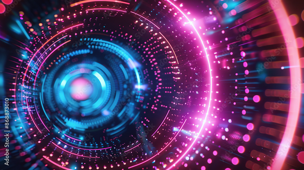 Abstract concepts of technological particles Abstract concepts of technological particles