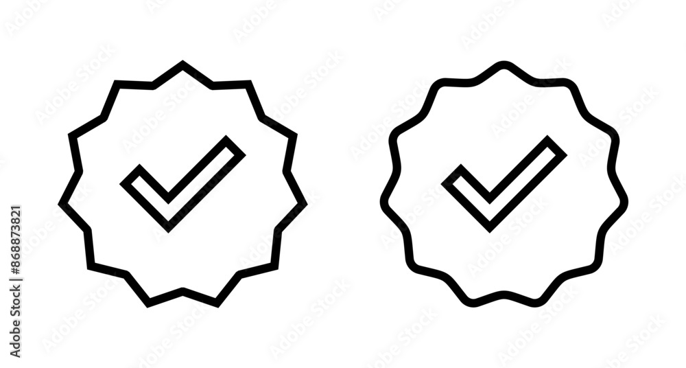 verified icon vector isolated on white background. verification check mark. approved icon verified icon vector isolated on white background. verification check mark. approved icon