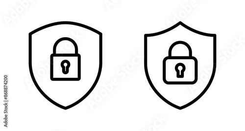 Security icon vector isolated on white background. protection icon. privacy. vpn