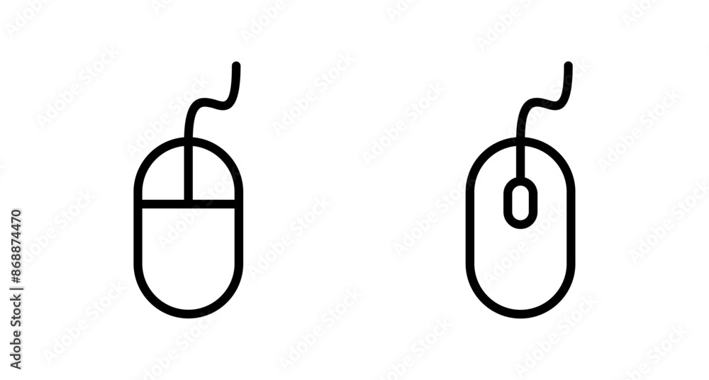 Computer Mouse Icon vector isolated on white background. Computer mouse vector icon Computer Mouse Icon vector isolated on white background. Computer mouse vector icon