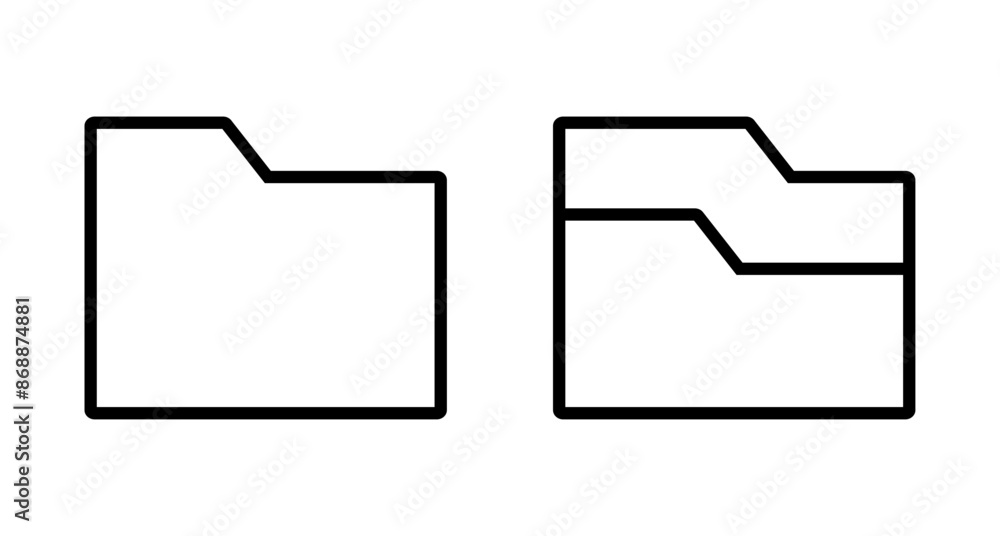 Folder Icon vector isolated on white background. Folder and documents Icon. icon archive Folder Icon vector isolated on white background. Folder and documents Icon. icon archive