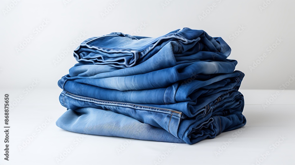 stack of blue jeans stack of blue jeans