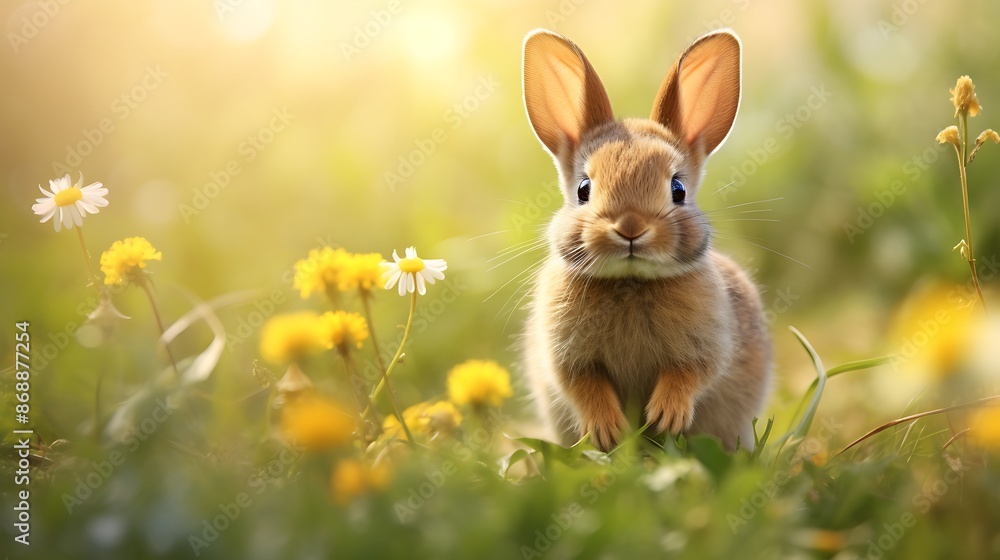 rabbit in the grass rabbit in the grass